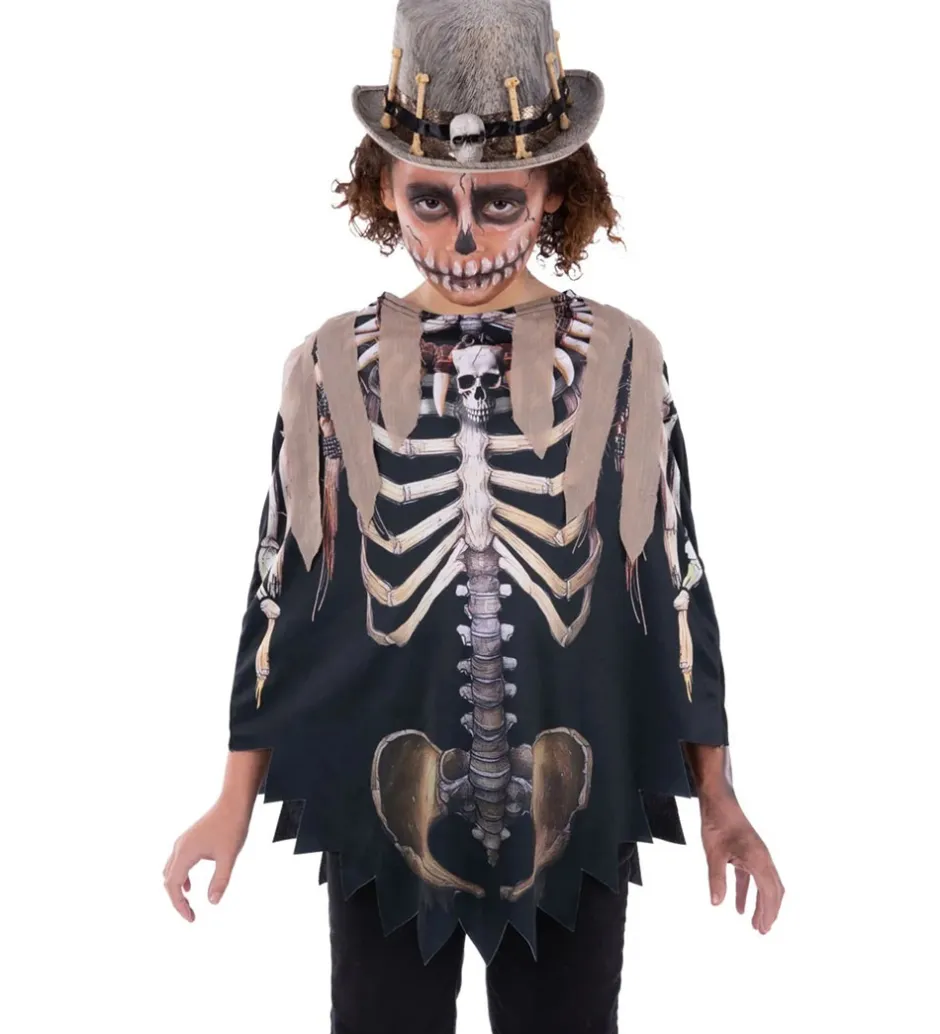 Udklædningstøj|Halloween*Smiffys Udklædning - Voodoo Witch Doctor Poncho - Brun/Sort