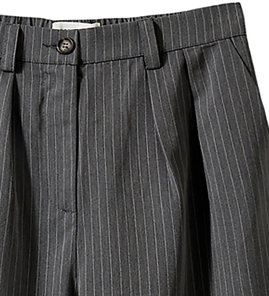 Basis*Sofie Schnoor Bukser - Malinasy - Dark Grey Striped