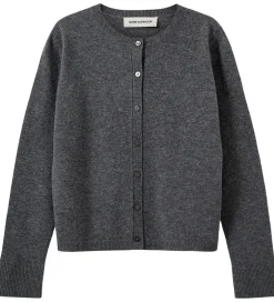 Børn Sofie Schnoor Cardigan - Strik - Uld - Cissesy - Dark Grey Melan