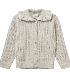 Børn Sofie Schnoor Cardigan - Strik - Hennysk - Ecru Melange