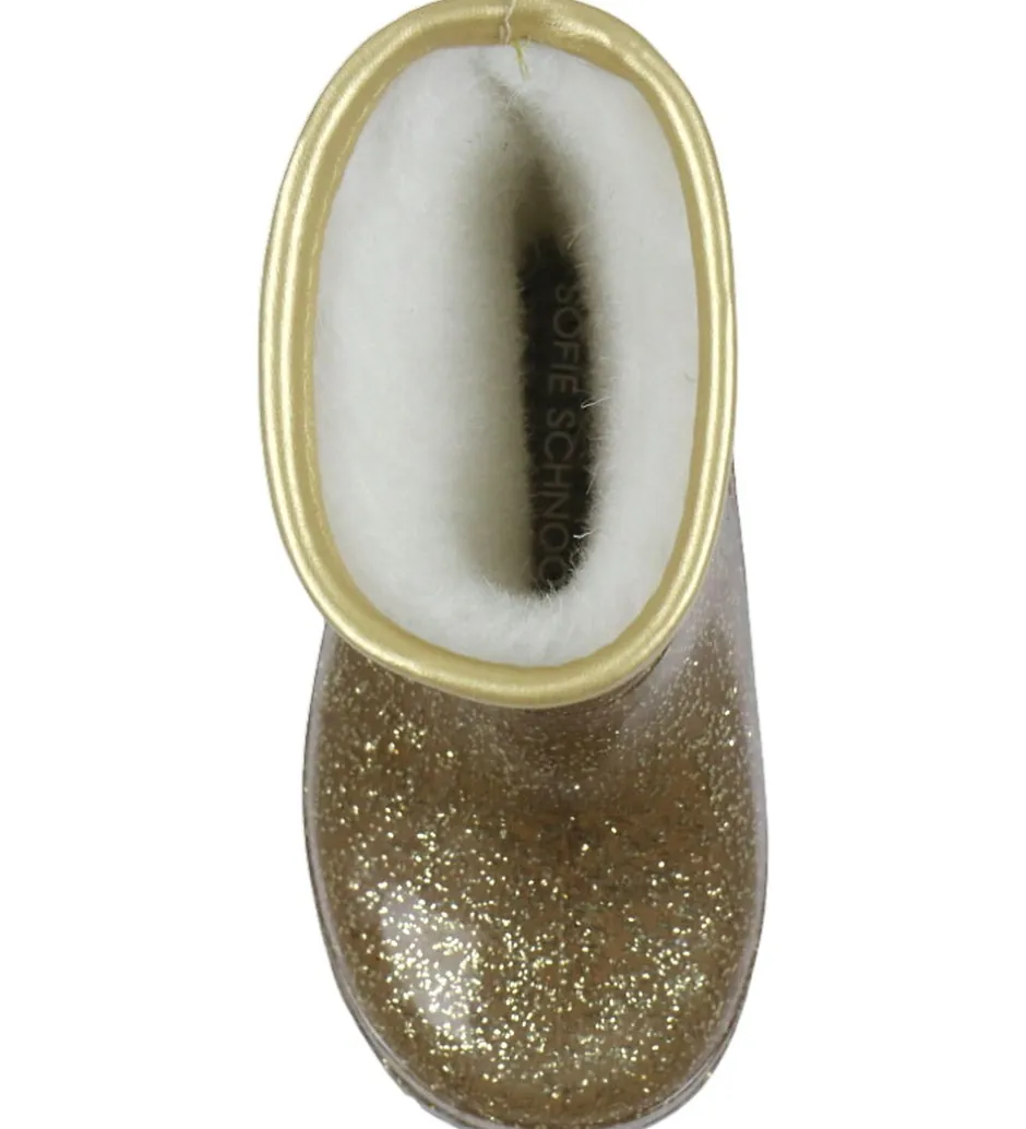 Gummistøvler*Sofie Schnoor Gummistøvler m. For - Champagne m. Glimmer