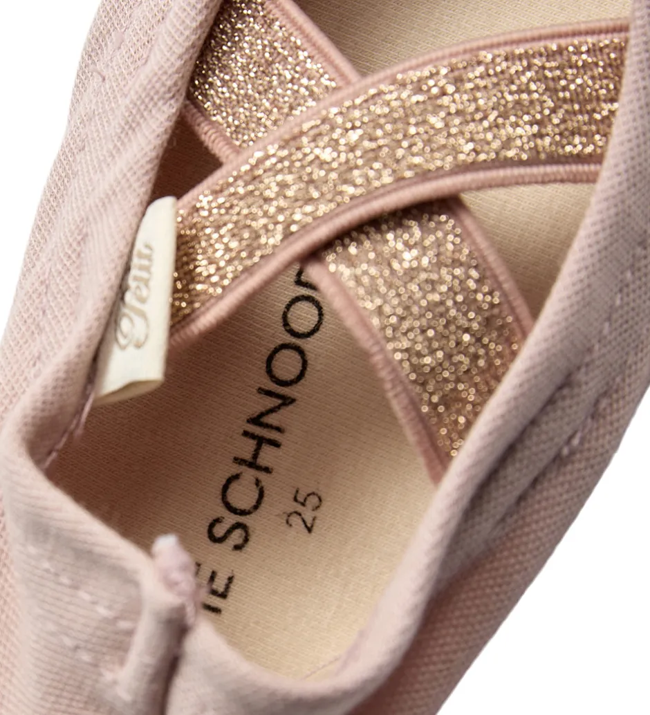 Sofie Schnoor Gymnastiksko - Dusty Rose m. Guldglimmer