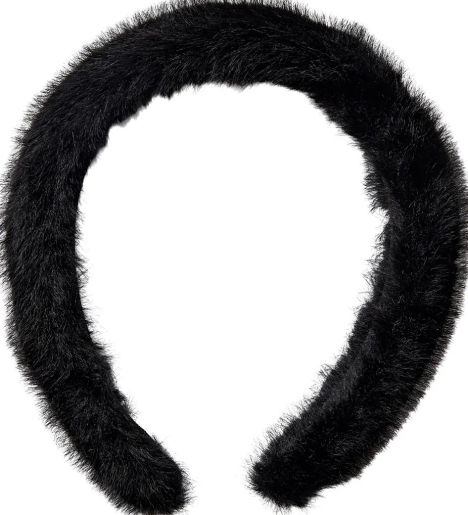 Hårbøjler*Sofie Schnoor Hårbøjle - Imiteret Pels - Chlosy - Sort