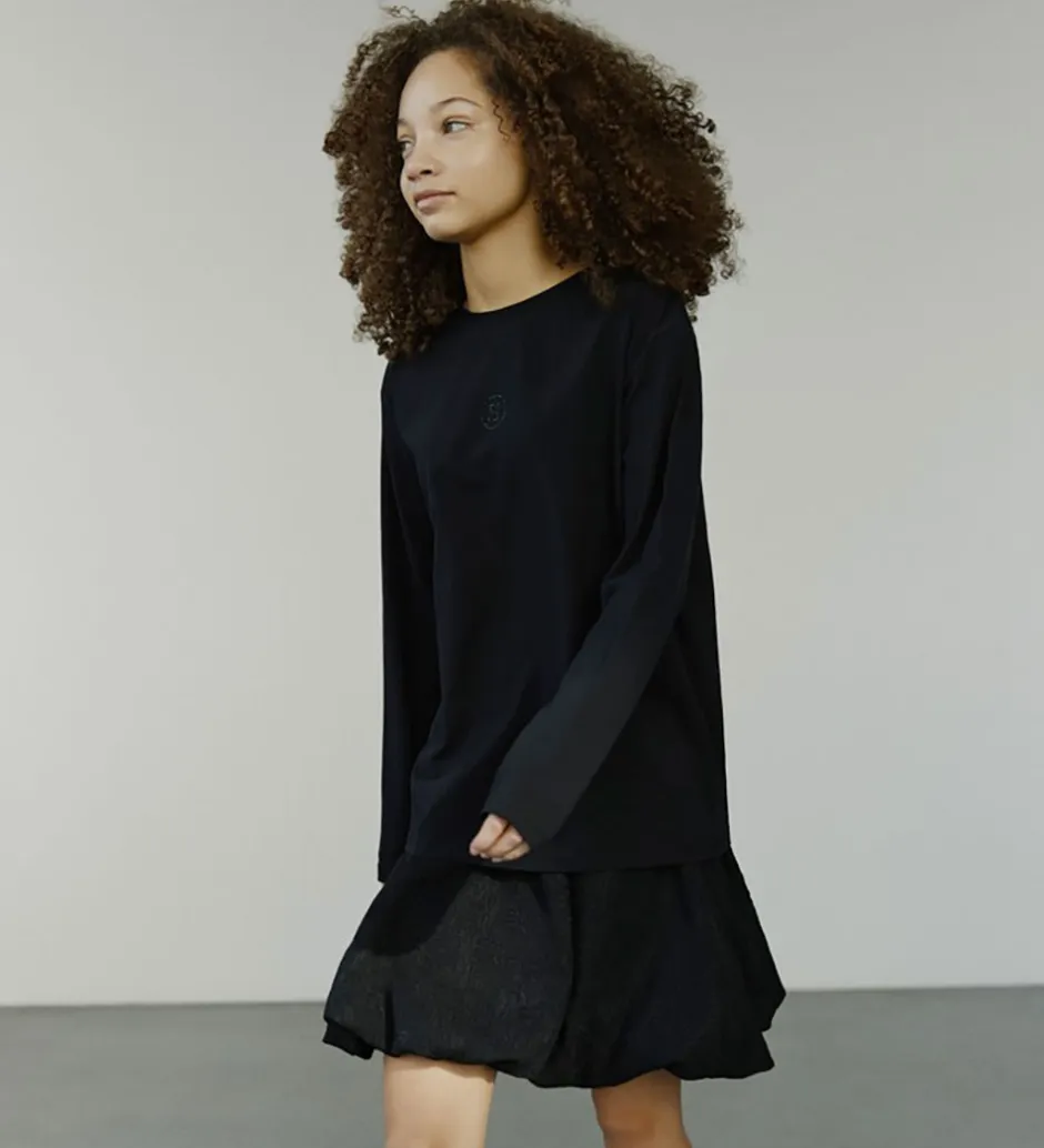 Nederdele*Sofie Schnoor Nederdel - Jacquard - Carisy - Sort