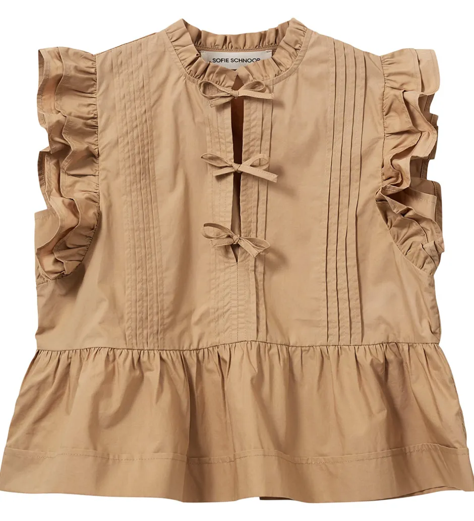 Toppe*Sofie Schnoor Top - Juliettesy - Camel