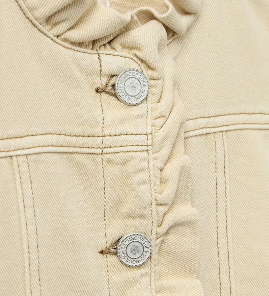 Veste*Sofie Schnoor Vest - Denim - Arahsy - Off White Sand
