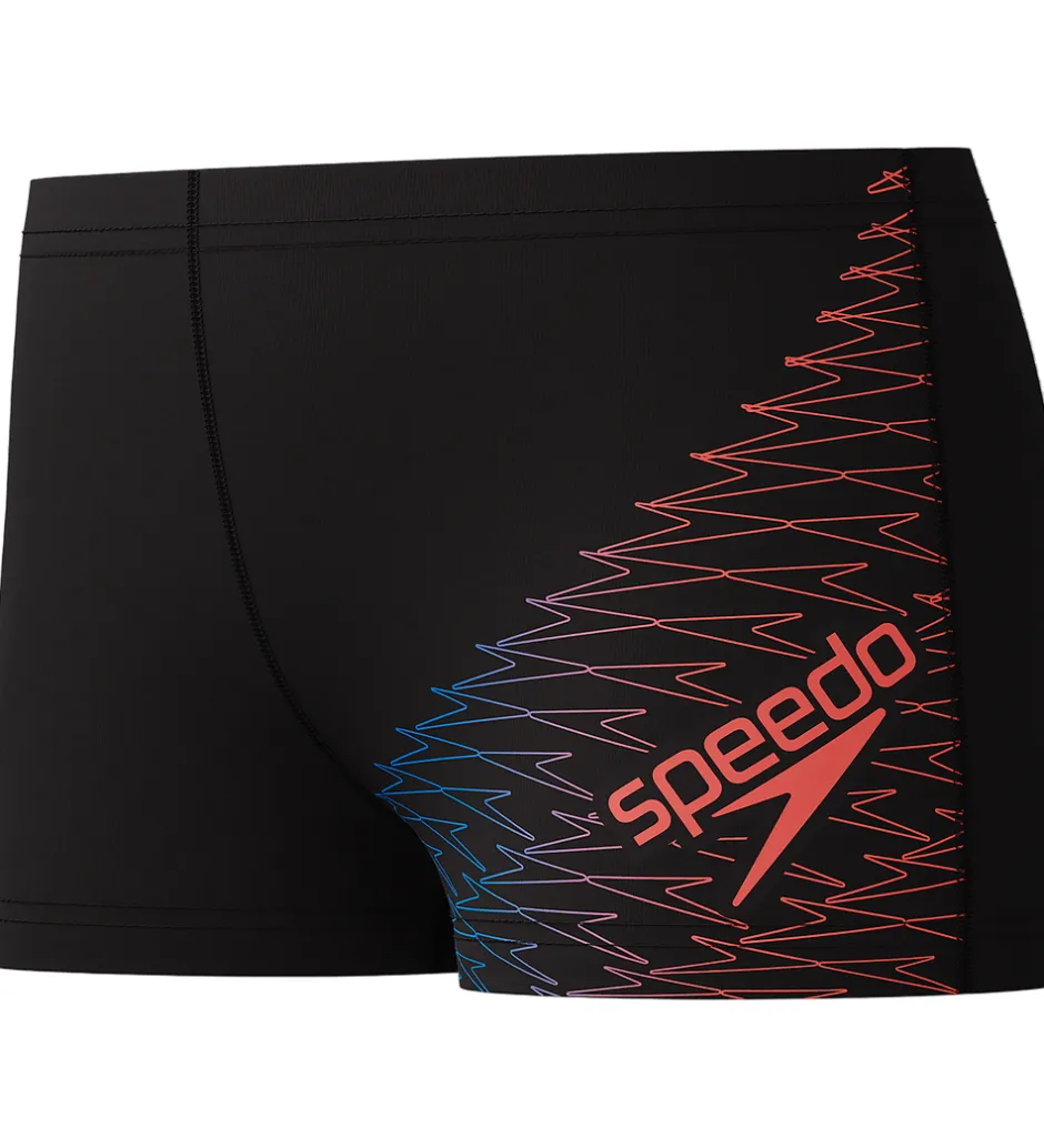 Svømmetøj|Svømning*Speedo Badebukser - Medley Logo - Sort m. Rød