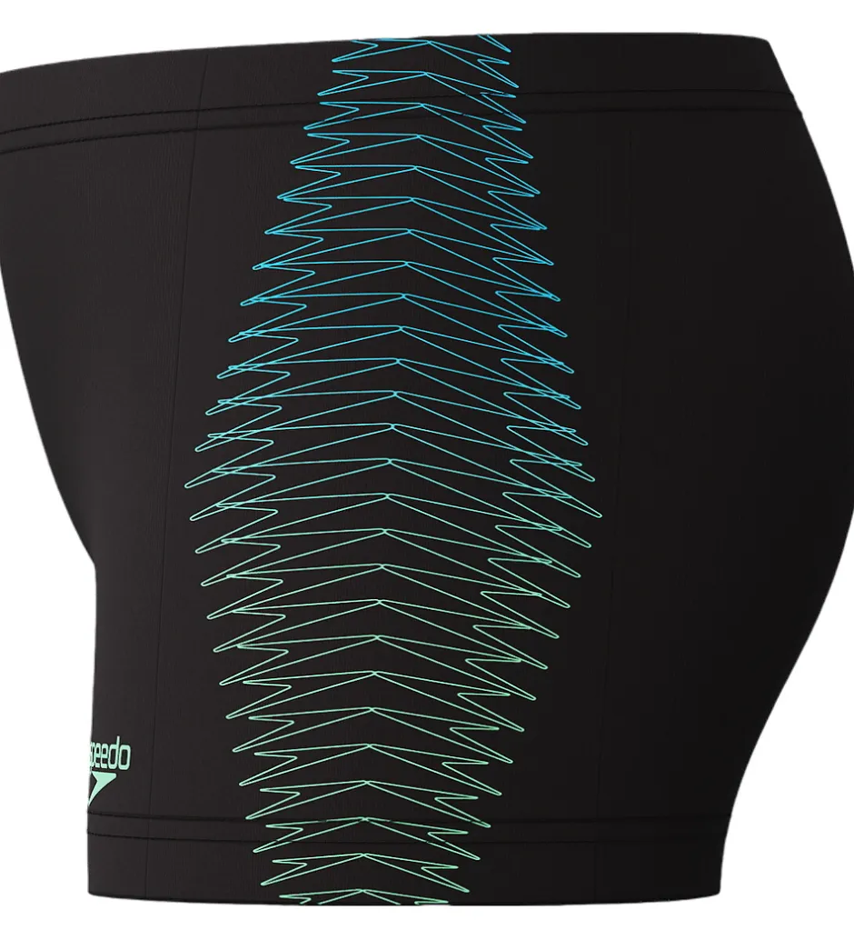 Svømmetøj|Svømning*Speedo Badebukser - Plastisol Placement - Sort m. Grøn