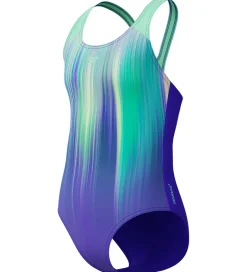 Svømmetøj|Svømning*Speedo Badedragt - Digi Placement Splashback - Grøn/Lilla