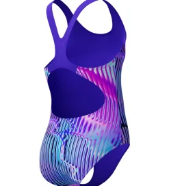Svømmetøj|Svømning*Speedo Badedragt - Digital Allover Splashback - Lilla/Pink