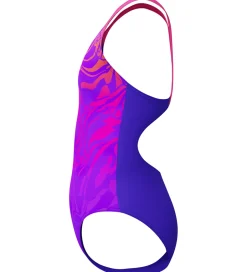 Svømmetøj|Svømning*Speedo Badedragt - Digital Placement Splashback - Lilla/Pink