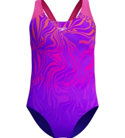 Svømmetøj|Svømning*Speedo Badedragt - Digital Placement Splashback - Lilla/Pink