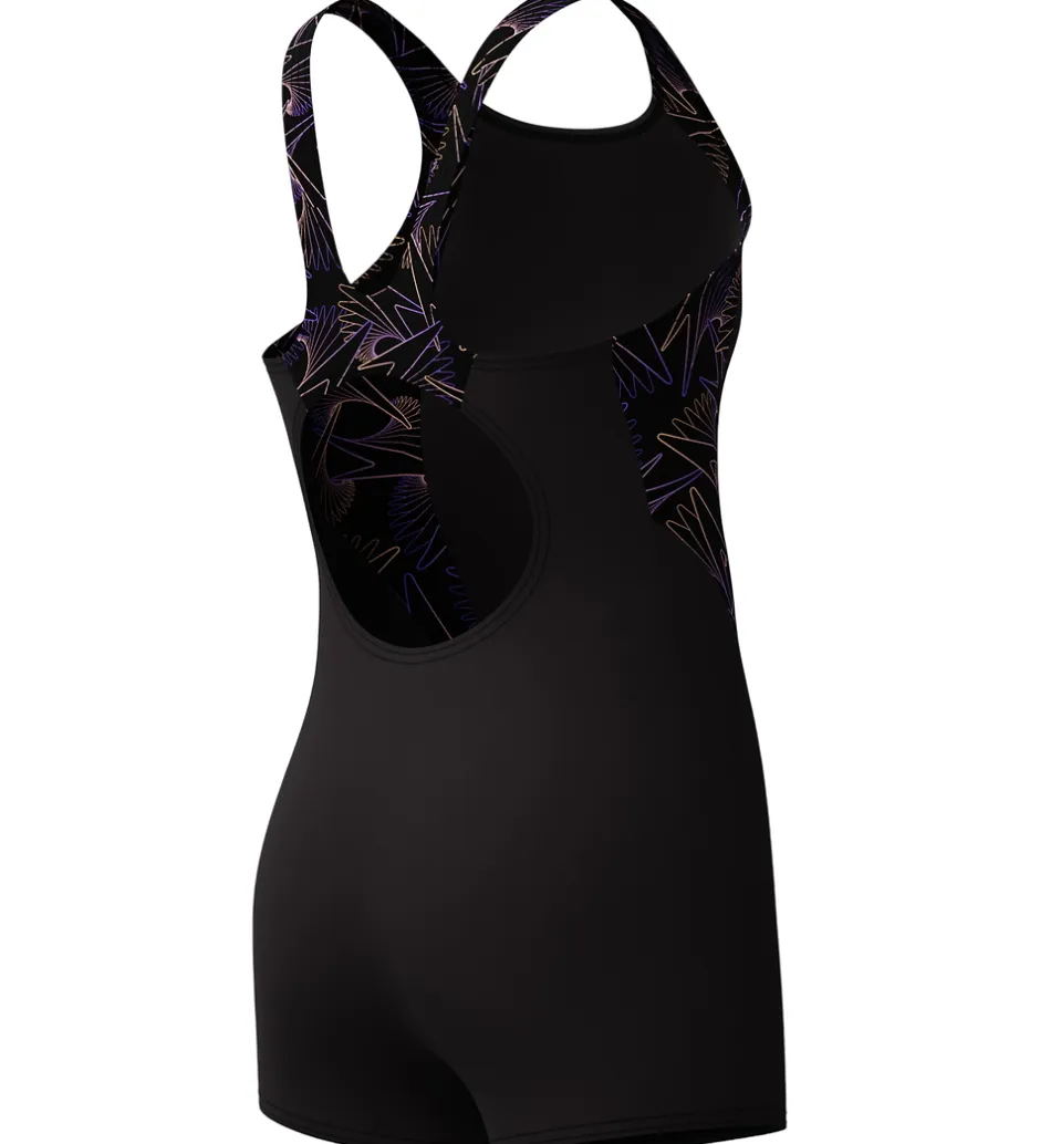 Svømning|Svømning*Speedo Badedragt - HyperBoom Splice Legsuit - Sort/Fersken