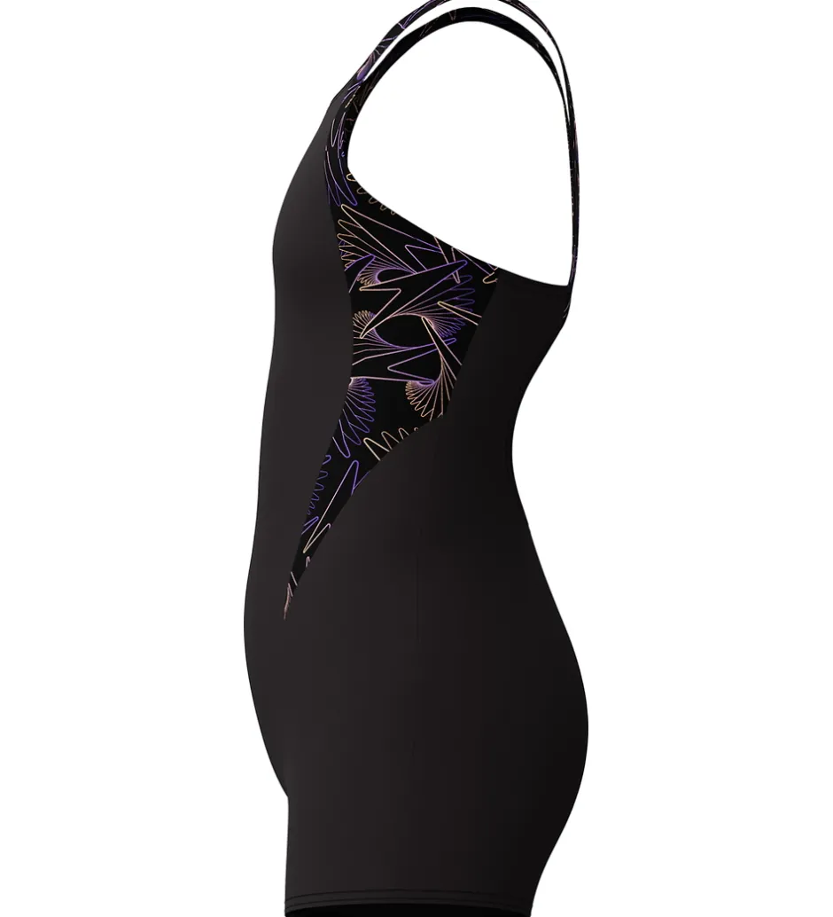 Svømning|Svømning*Speedo Badedragt - HyperBoom Splice Legsuit - Sort/Fersken