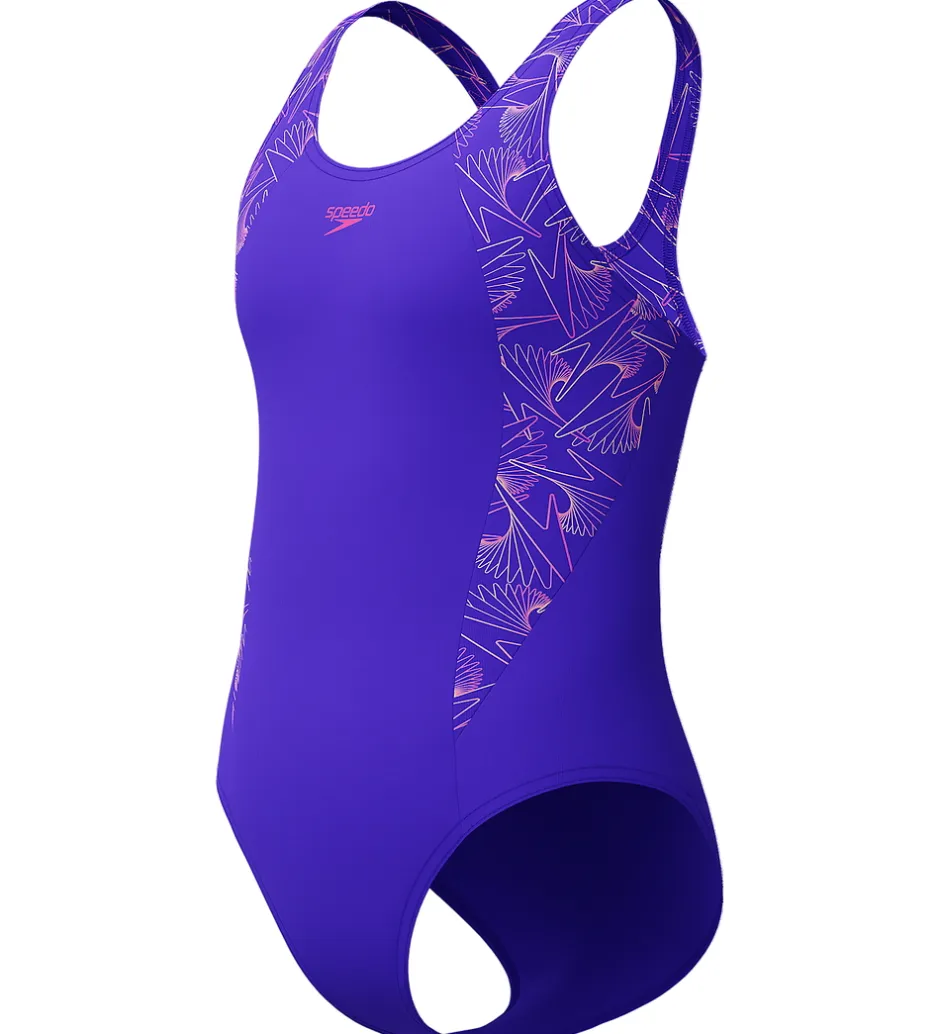 Svømmetøj|Svømning*Speedo Badedragt - HyperBoom Splice Muscleback - Lilla/Pink