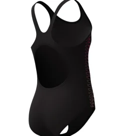 Svømmetøj|Svømning*Speedo Badedragt - Placement Muscleback - Sort/Fersken