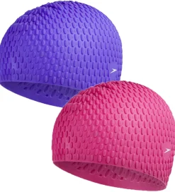 Badehætter*Speedo Badehætte - 1 stk. - Bubble - Assorteret - Pink/Lilla