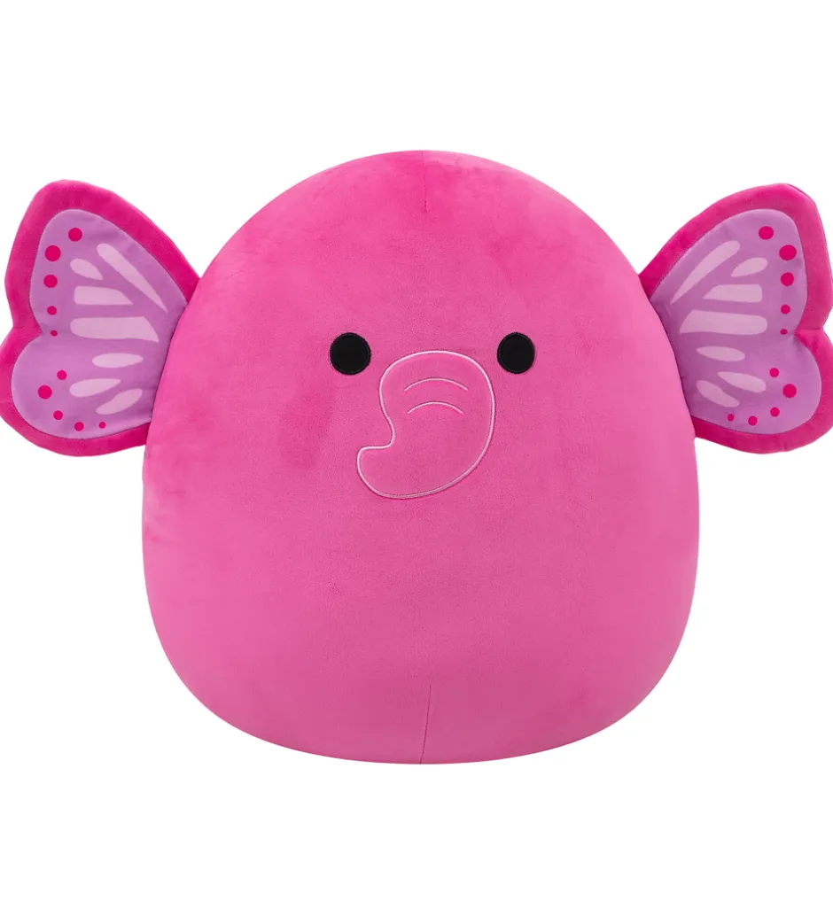 Bamser*Squishmallows Bamse - 40 cm - Evelyn Butterfly Elephant