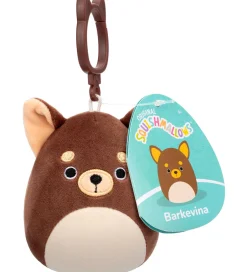 Nøgleringe*Squishmallows Bamse - 9cm - Barkevin - Clip On