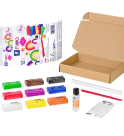 Modellervoks*Staedtler FIMO Modellervoks m. Værktøj - Soft - 12 Dele - 9x25 g