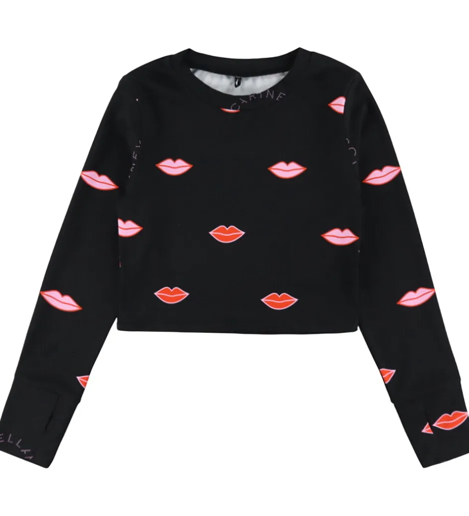 Børn Stella McCartney Kids Badebluse - Cropped - UV50+ - Sort m. Læbe