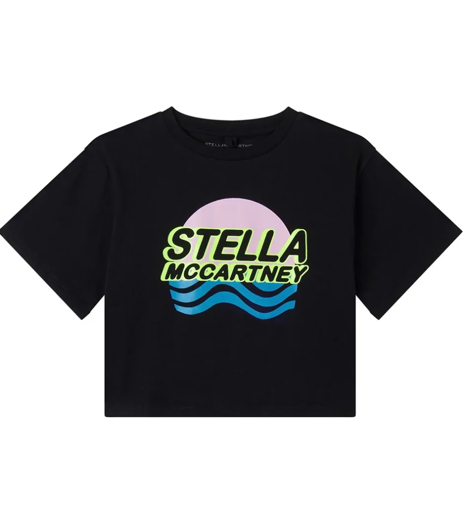 T-Shirts Og Toppe*Stella McCartney Kids T-shirt - Sort m. Print