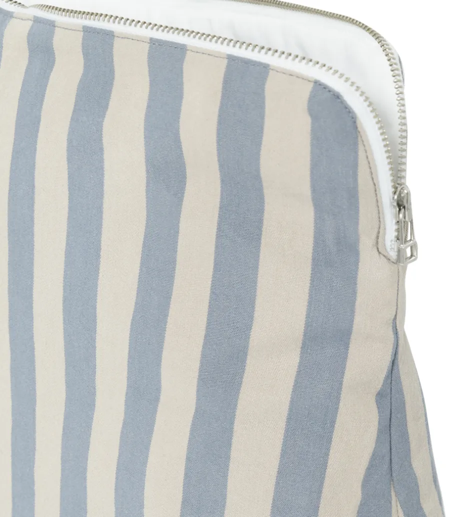 Toilettasker|Toilettasker*Studio Feder Toilettaske - Celia - Cotton - Pale Blue Stripe
