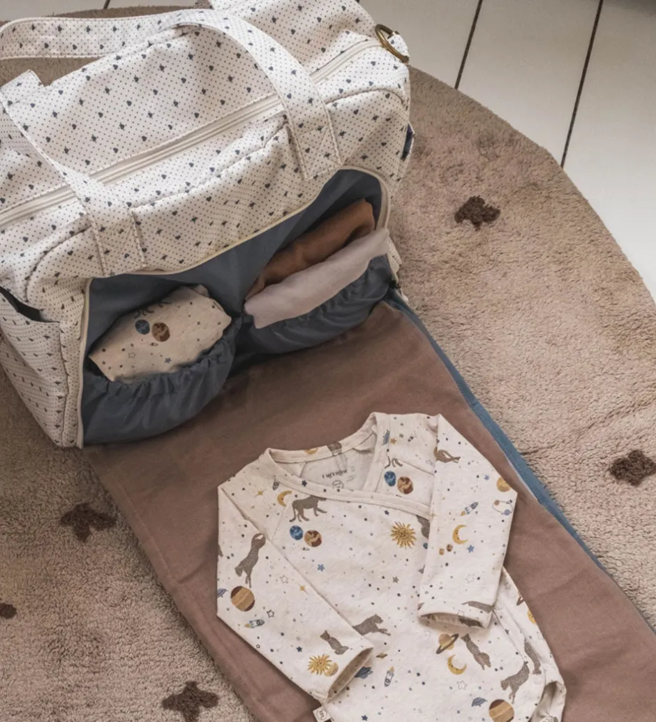 Pusletid|Pusletasker*Thats Mine That's Mine Pusletaske - Benne Nursing Bag - Lots of Love Sky