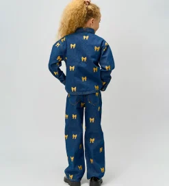 Børn The New Denimjakke - TnRaquel - Medium Blue Denim AOP