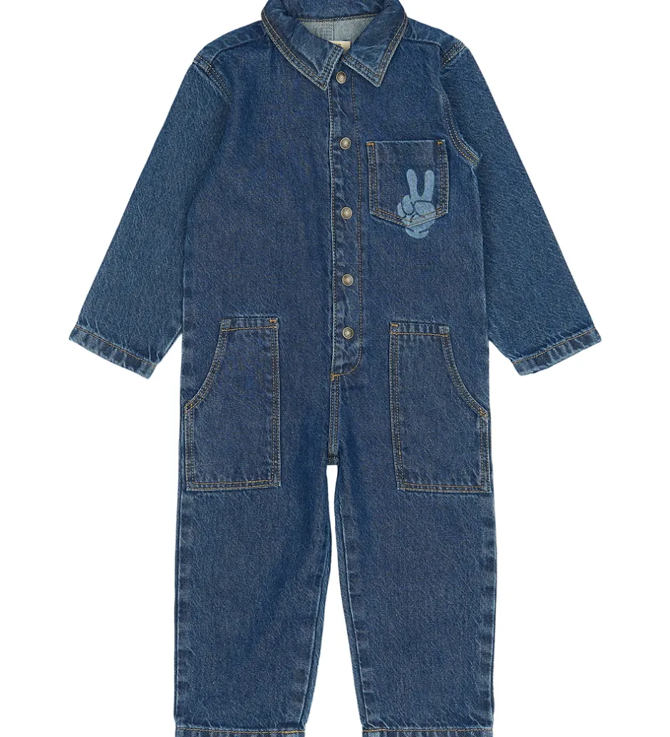 Børn The New Siblings Buksedragt - TnstParker - Blue Denim