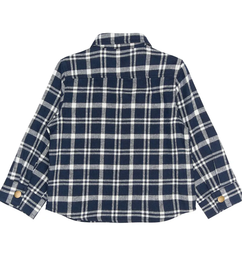 Børn The New Siblings Skjorte - TnstRiggs - Flannel - Navy Blazer Che