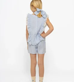 Toppe*The New Top/Hårelastik - TnNalani - White Swan Striped m. Glimme