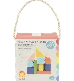Stablelegetøj*Tiger Tribe Rasleklodser - Rattle & Stack Blocks - Startsæt - 1