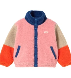 Fleece*Tiny Cottons Fleecejakke - Color Block Polar - Mørkeblå