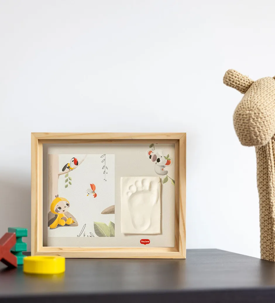 Plakater Og Billeder*Tiny Love Aftryksæt - Hånd/Fod - Wooden Frame