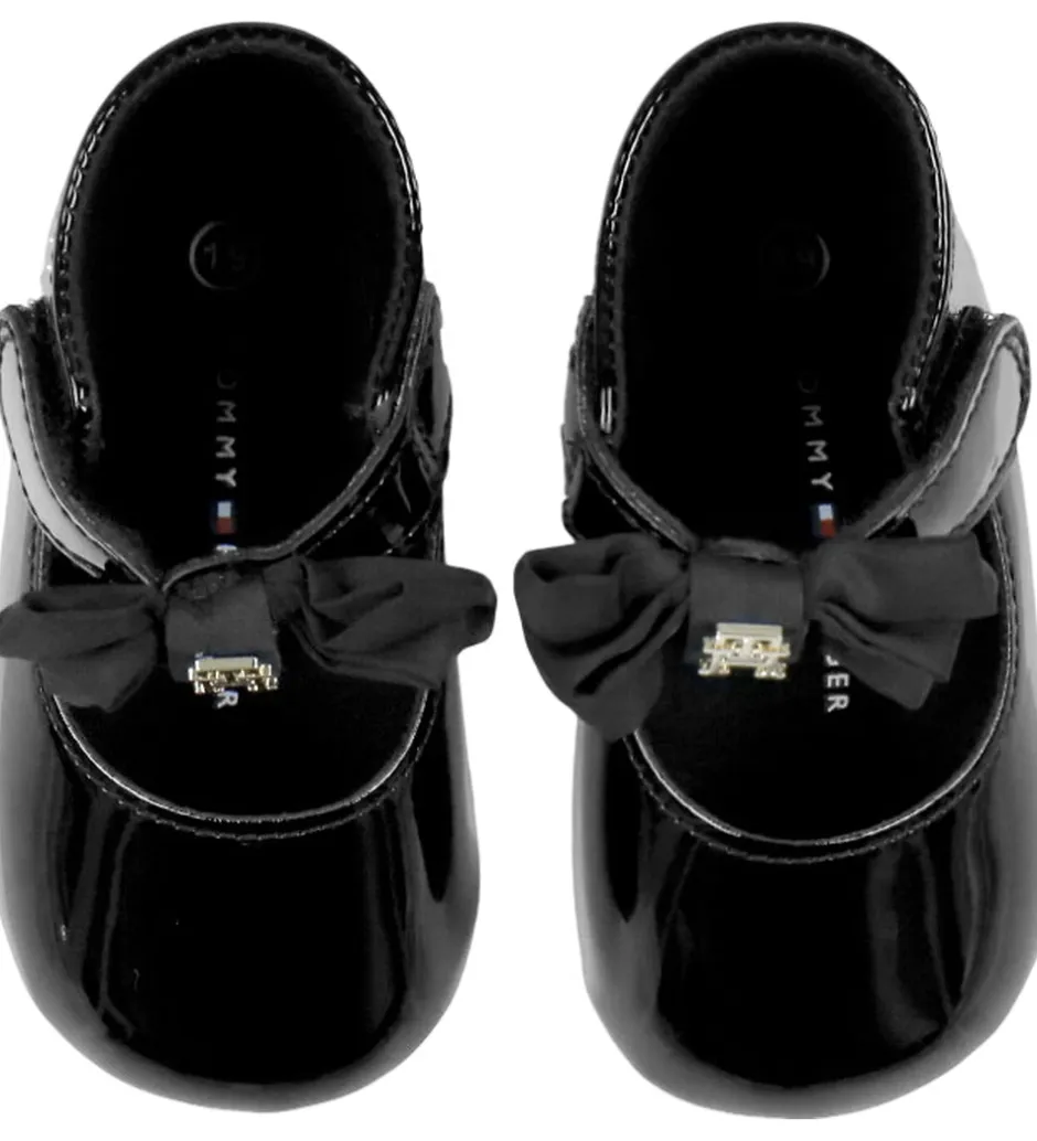 Hjemmesko*Tommy Hilfiger Ballerina Hjemmesko - Black/Sløjfe