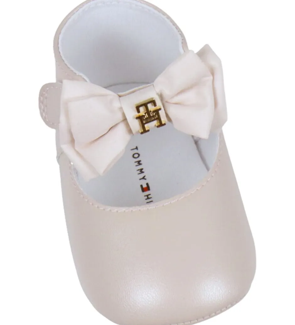 Tommy Hilfiger Ballerina Hjemmesko - Nude/Sløjfe