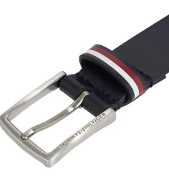Børn Tommy Hilfiger Bælte - Leather Belt - Navy Blue
