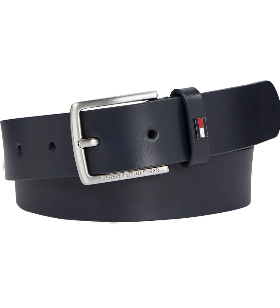 Børn Tommy Hilfiger Bælte - Leather - Space Blue