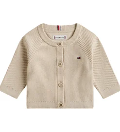 Cardigans*Tommy Hilfiger Cardigan - Strik - Regular - Gulf Sand/Beige