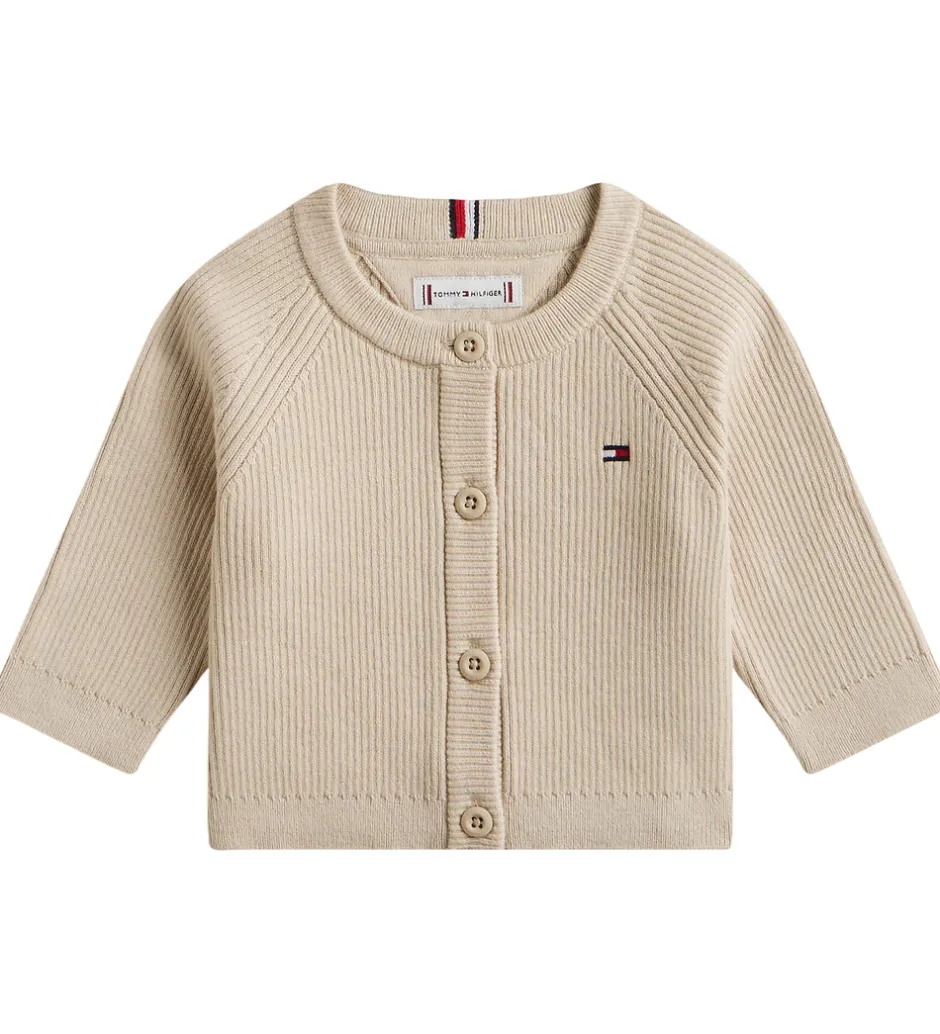 Cardigans*Tommy Hilfiger Cardigan - Strik - Regular - Gulf Sand/Beige
