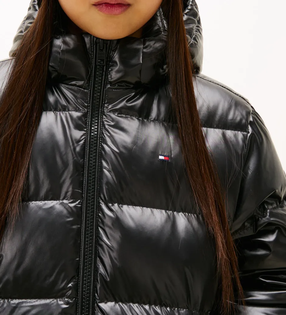 Børn Tommy Hilfiger Dunfrakke - Long - Black