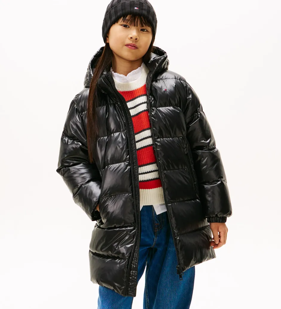 Børn Tommy Hilfiger Dunfrakke - Long - Black