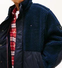 Børn Tommy Hilfiger Fleecejakke - Teddy - Dark Night Blue