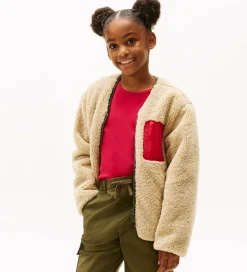 Fleece*Tommy Hilfiger Fleecejakke - Vendbar - Pewter Green/Beige