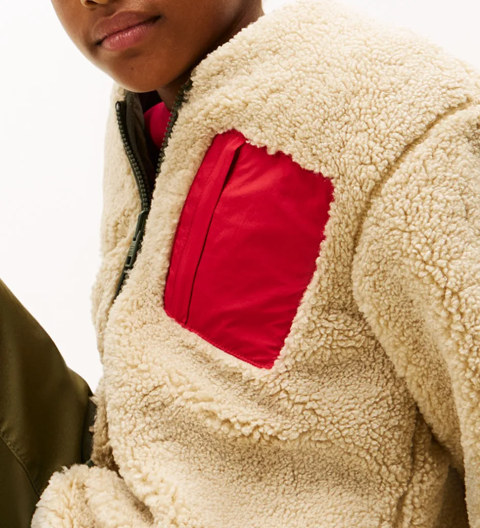 Fleece*Tommy Hilfiger Fleecejakke - Vendbar - Pewter Green/Beige