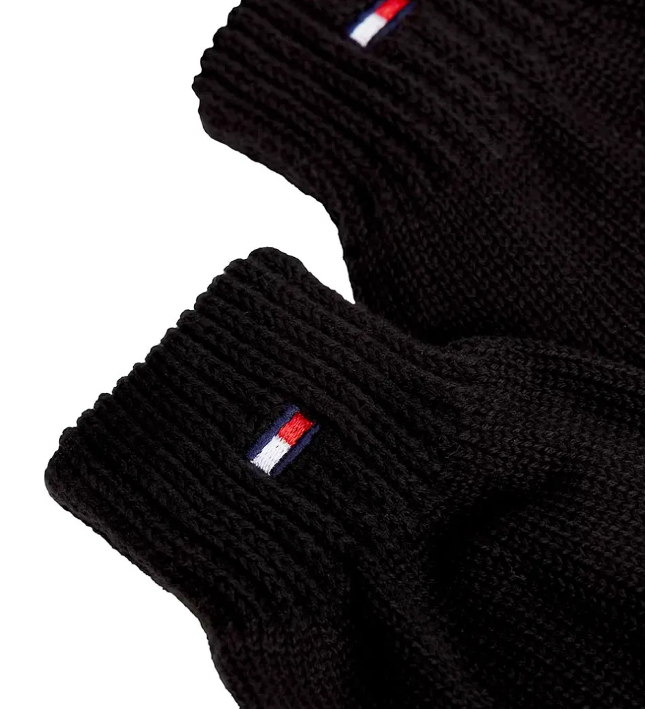 Handsker Og Luffer*Tommy Hilfiger Handsker - Strik - Sort