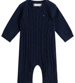 Børn Tommy Hilfiger Heldragt - Strik - Cable - Dark Night Navy