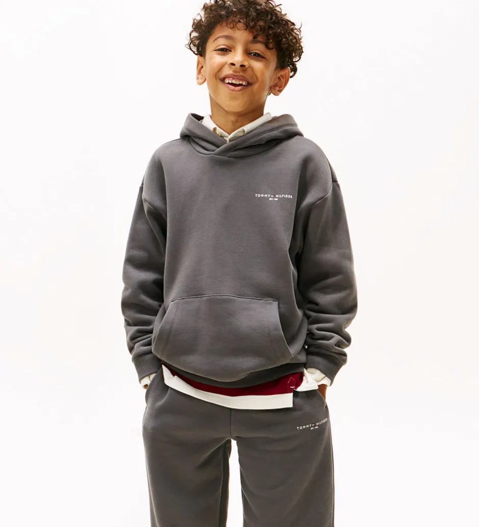 Børn Tommy Hilfiger Hættetrøje - Washed Black