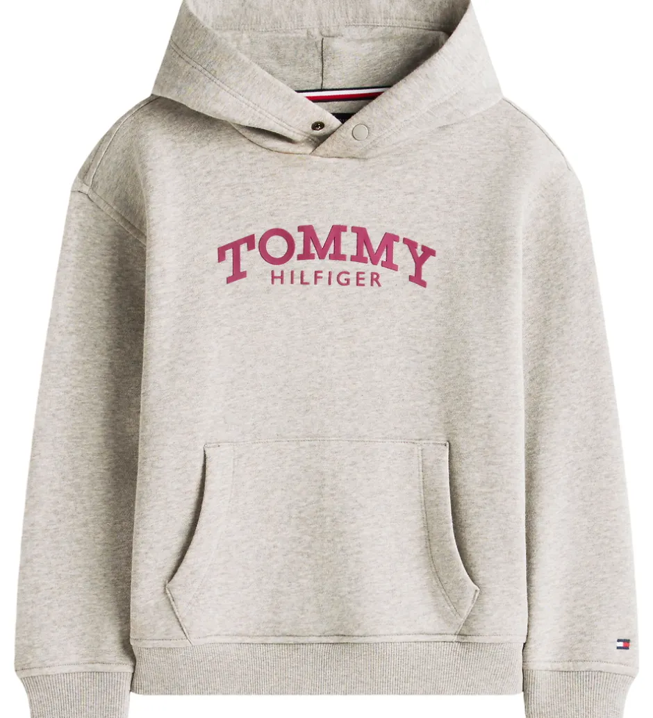 Børn Tommy Hilfiger Hættetrøje - Mid Grey/Heather Grey